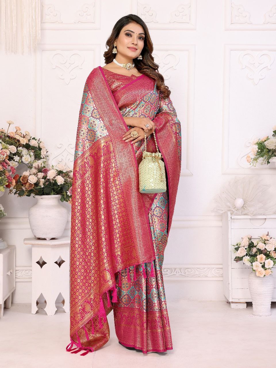 Banarasi Chaturi Silk Saree For Wedding
