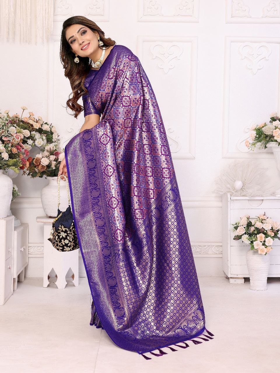 Banarasi Chaturi Silk Saree For Wedding