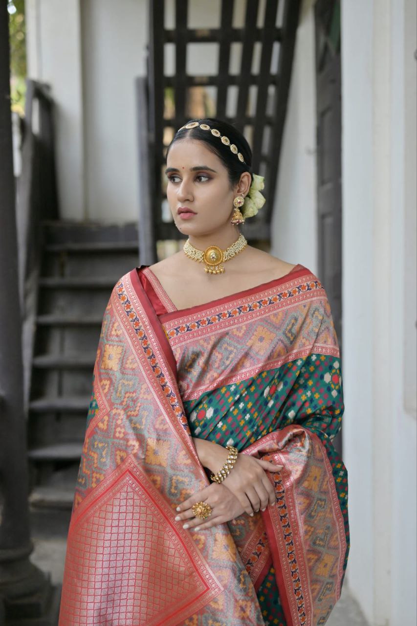 Banarasi Patola Soft Silk Saree