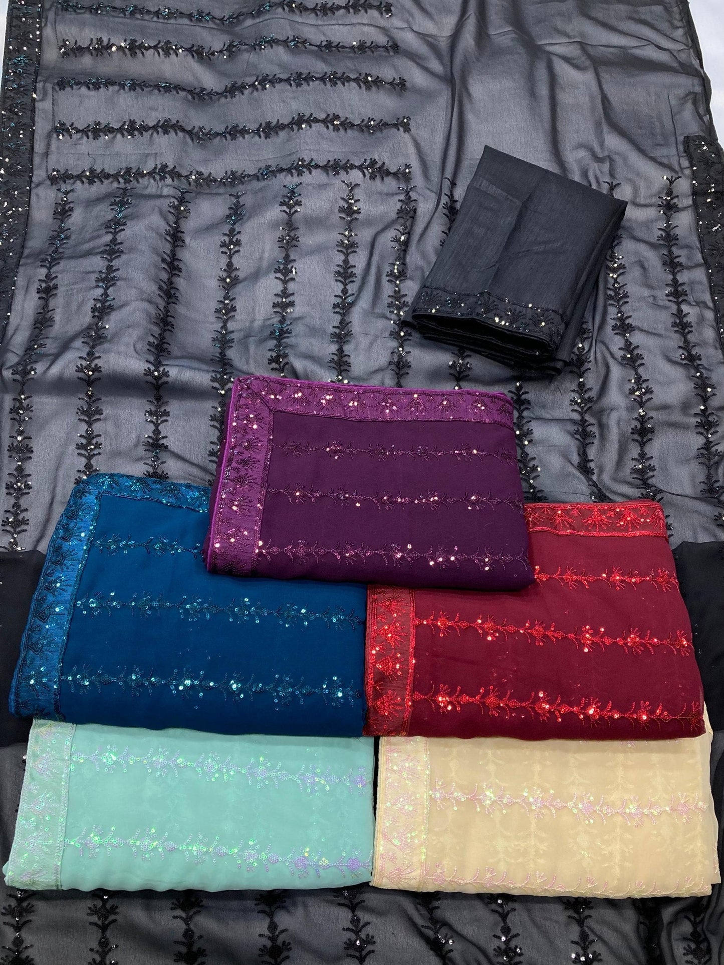 Stylish Party Wear Georgette Saree