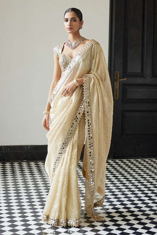 Bollywood Design Party Wear Organza Silk Saree