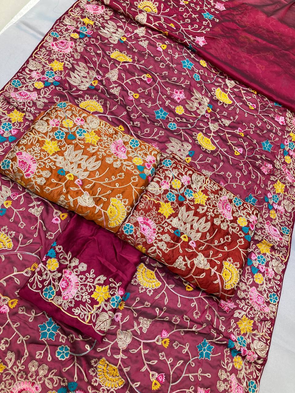 Designer Rangoli Silk Saree