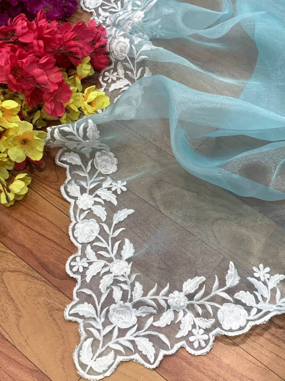 Classic Light Weight Organza Saree