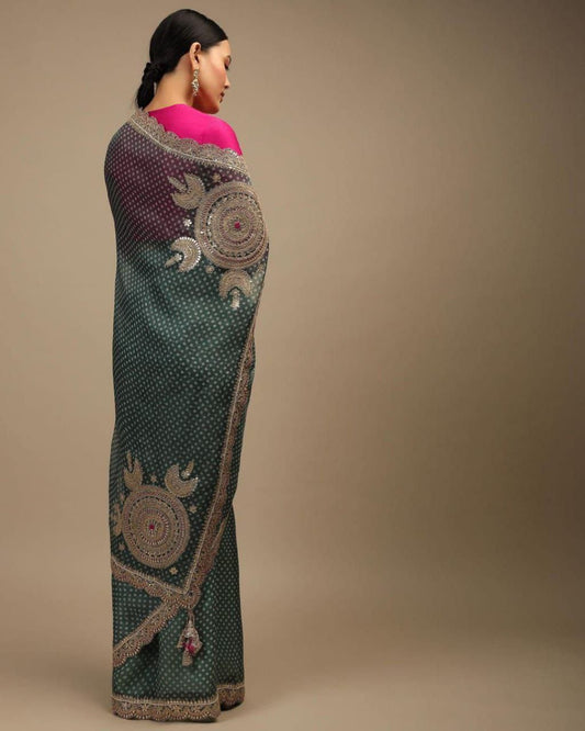 Designer Wedding Wear Georgette Saree