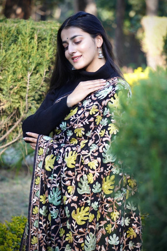 Designer Kashmiri Work Georgette Saree