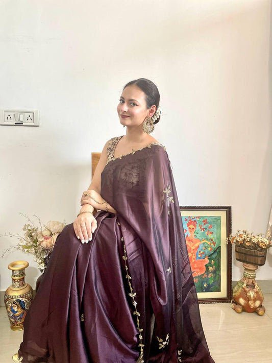 Designer Party Wear Rangoli Silk Saree