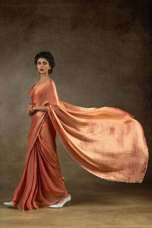 Designer Party Wear Space Silk Saree