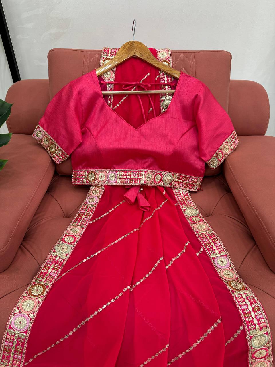 Designer Wedding Wear Georgette Saree