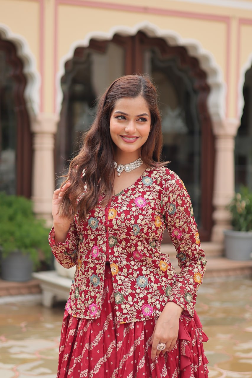 Designer Sequins Embroiderd Readymade Co-ord Set