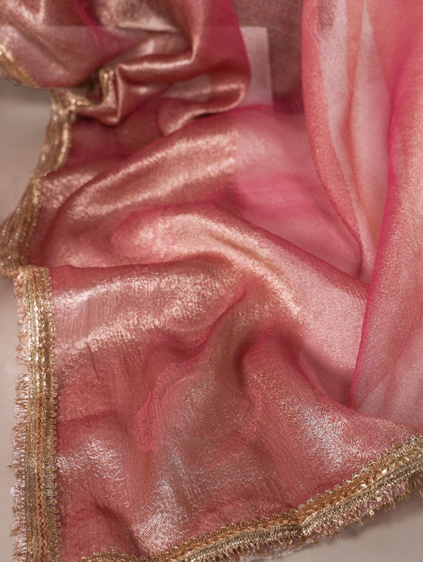 Designer Tissue Shimmer Silk Saree