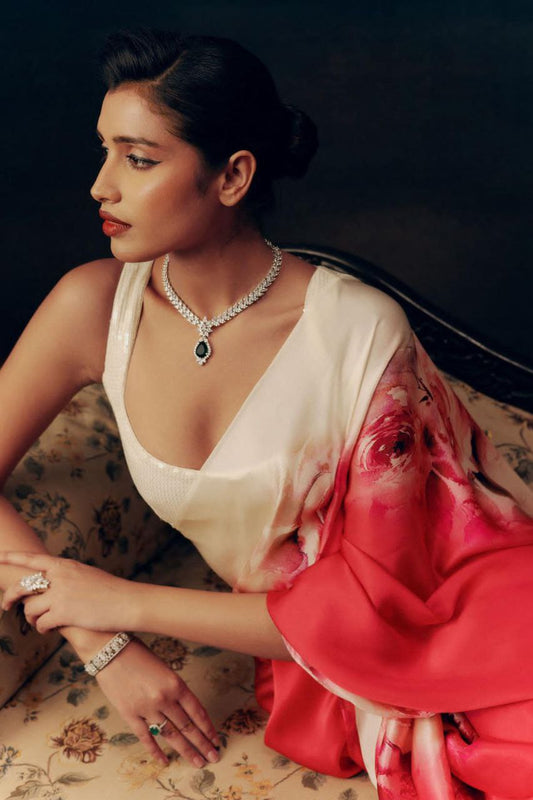 Fancy Designer Japan Satin Silk Saree