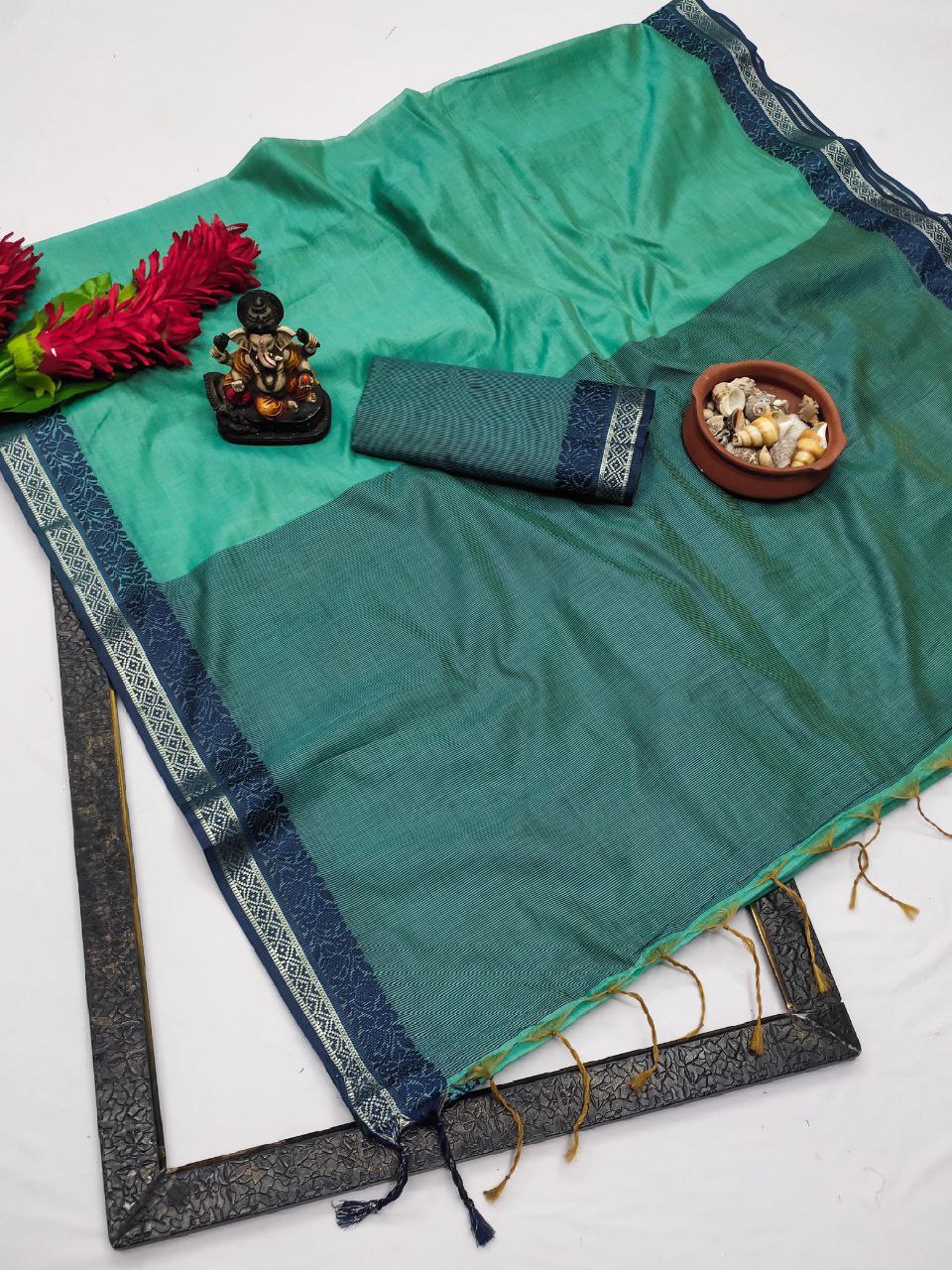 Formal Wear Linen Soft Silk Saree