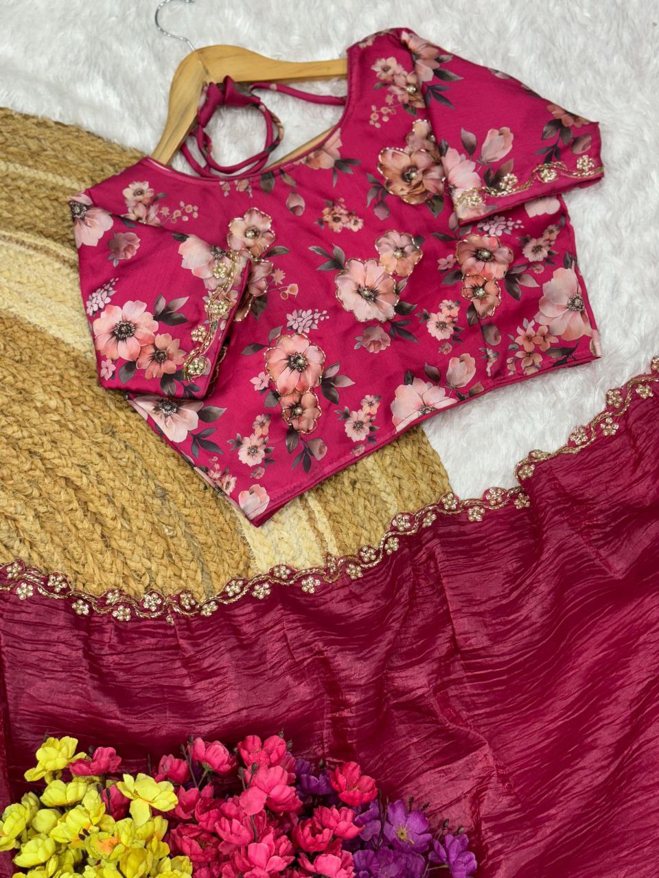 Gold Crush Jericho Saree