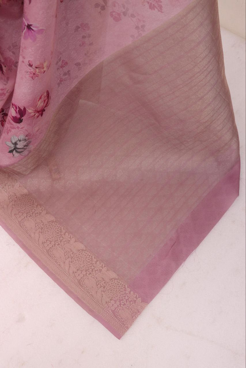 Handloom Silk Digital Printed Saree