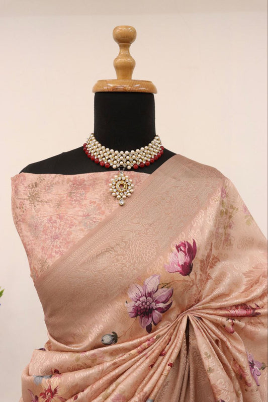 Handloom Silk Digital Printed Saree