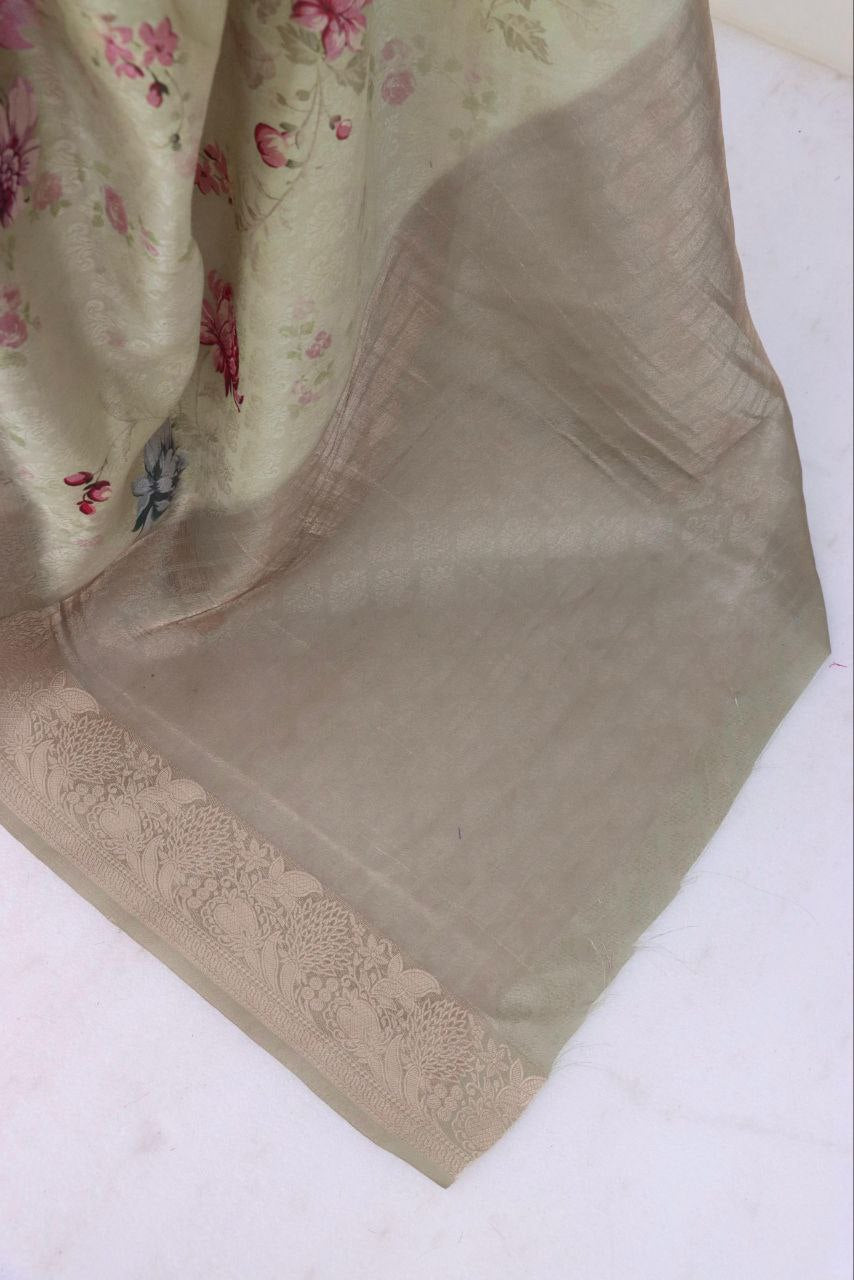 Handloom Silk Digital Printed Saree