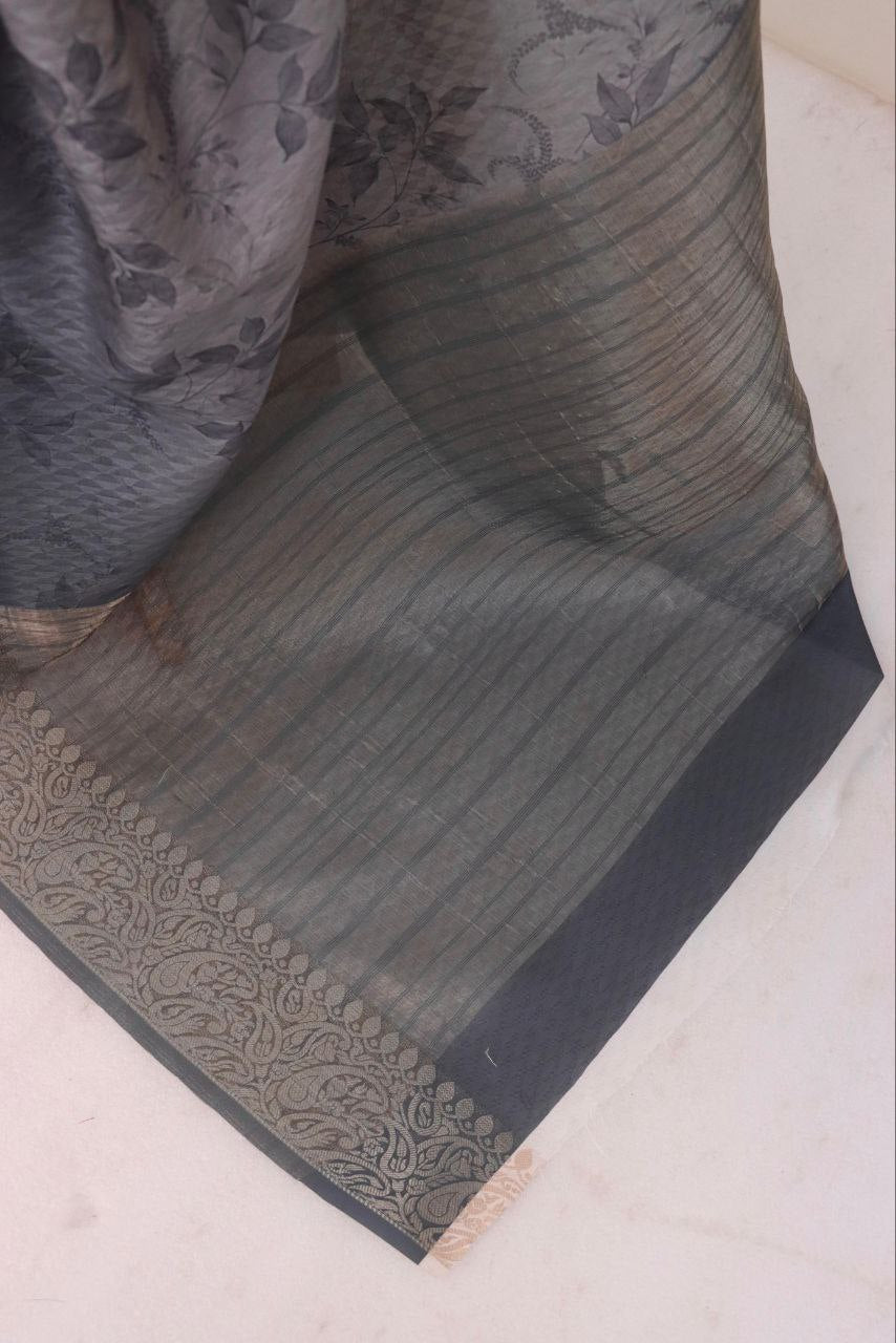 Handloom Silk Digital Printed Saree