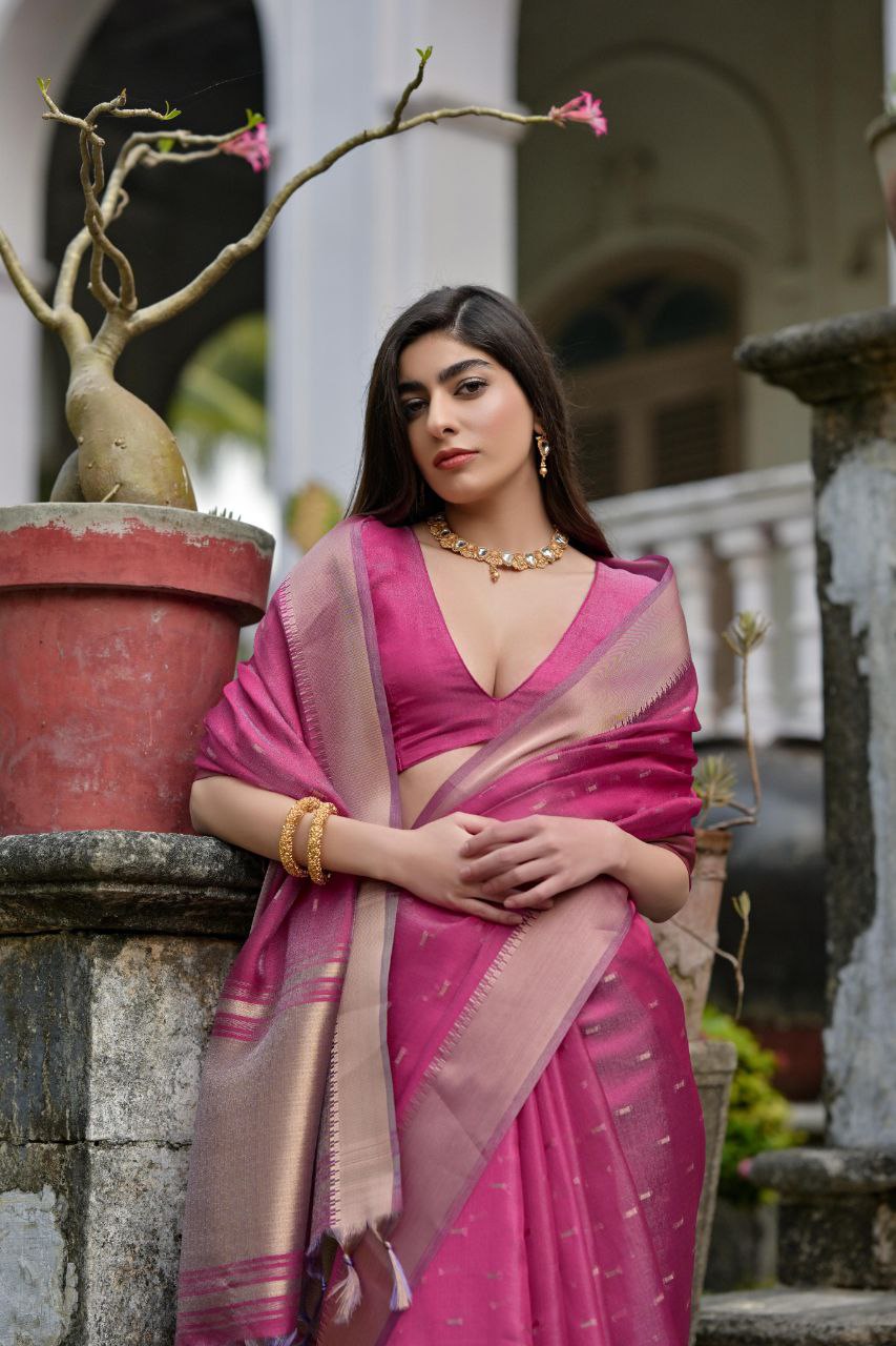 Magenta Traditional Kalyani Silk Saree