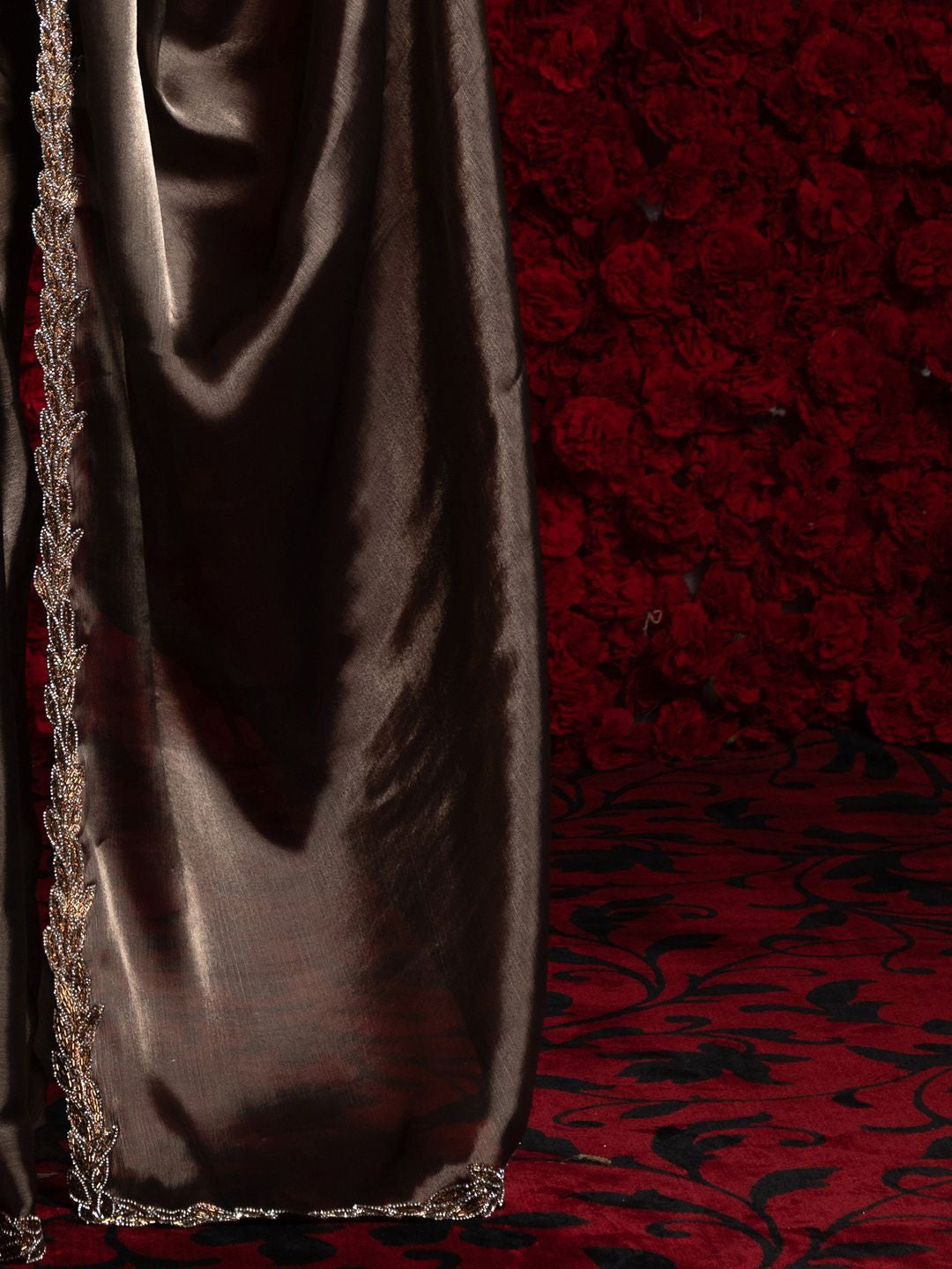 Metallic Party Wear Tissue Chiffon Saree | 100% Original Saree