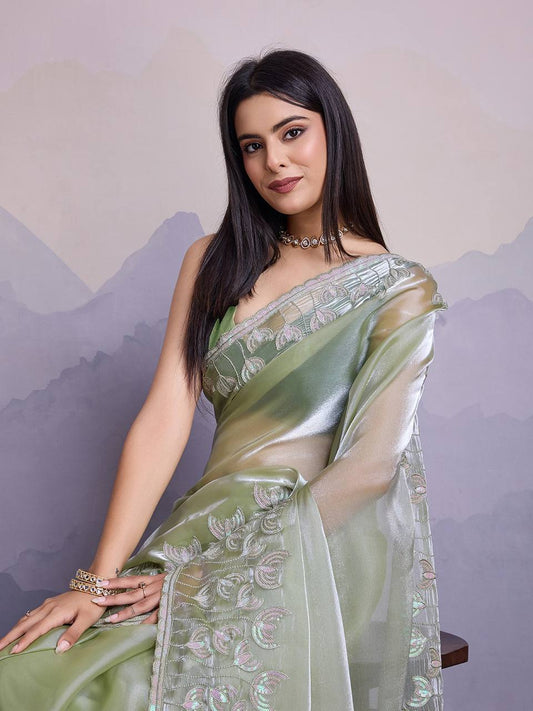 Mint Desiner Zimmy Choo Saree