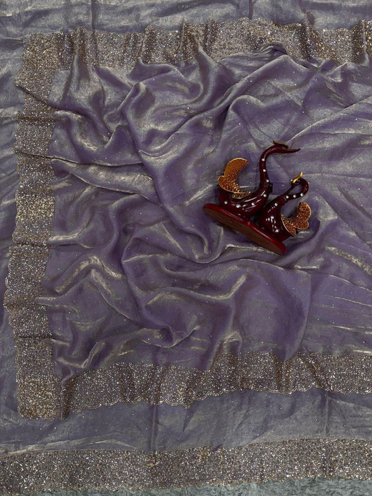 New Trending Party Wear Space Silk Saree