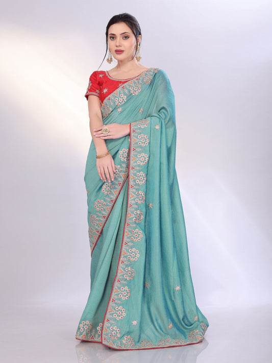 Two Tone Soft Silk Saree