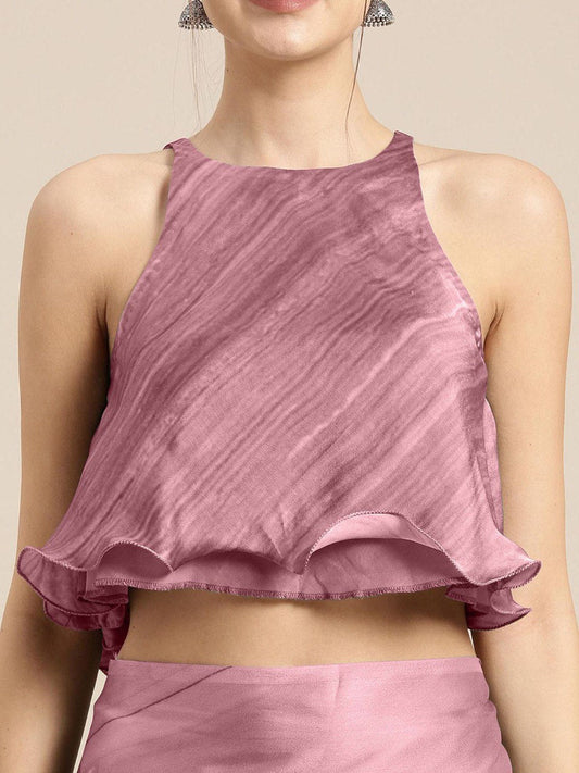 Party Wear Floral Japan Satin Saree