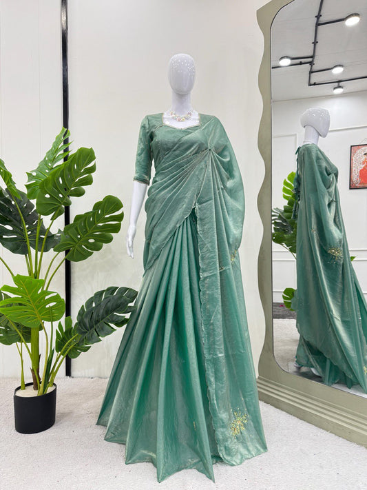 Party Wear Organza Silk Saree