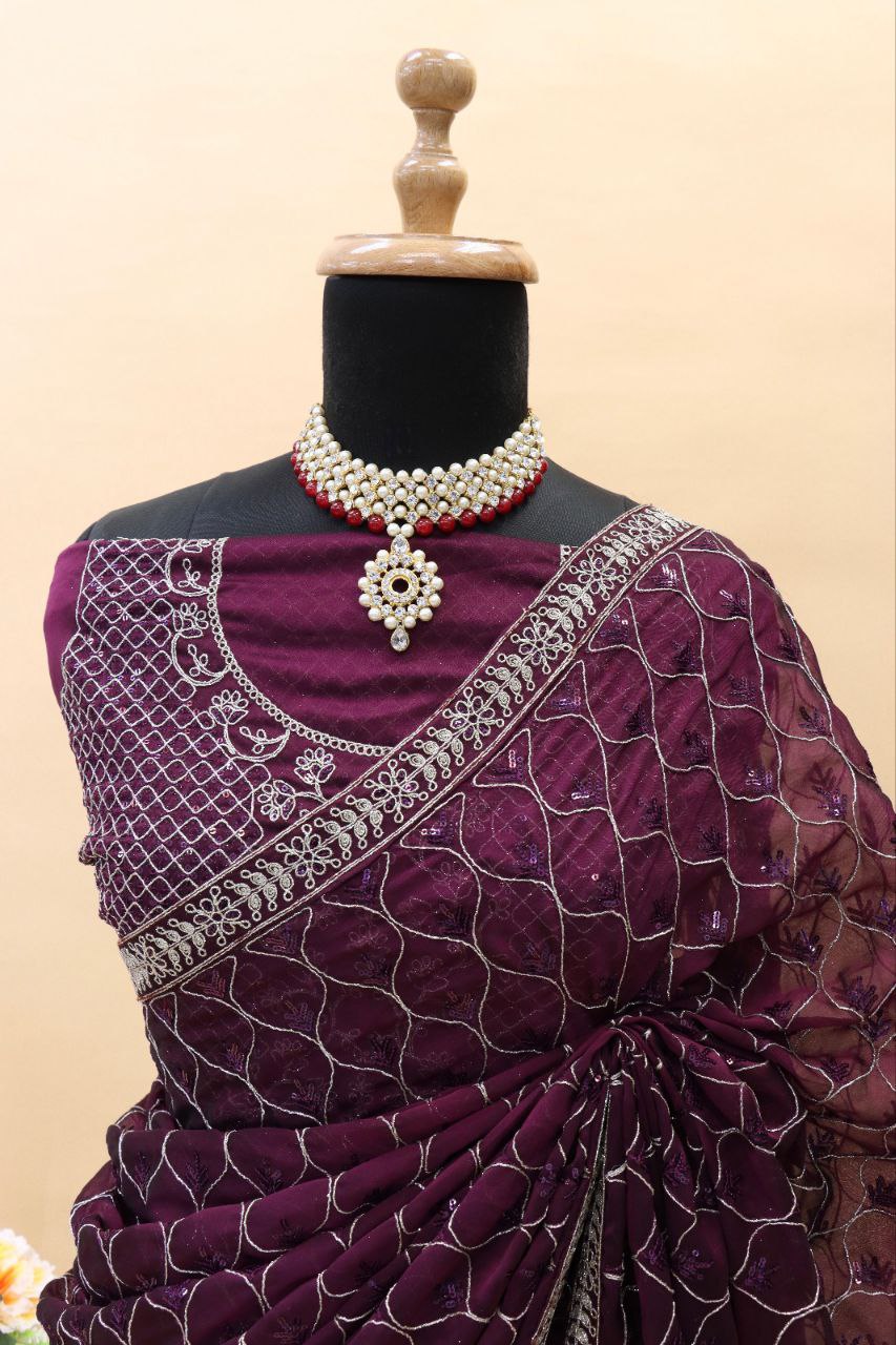 Party Wear Stylish Kasturi Silk Saree | Clone Design