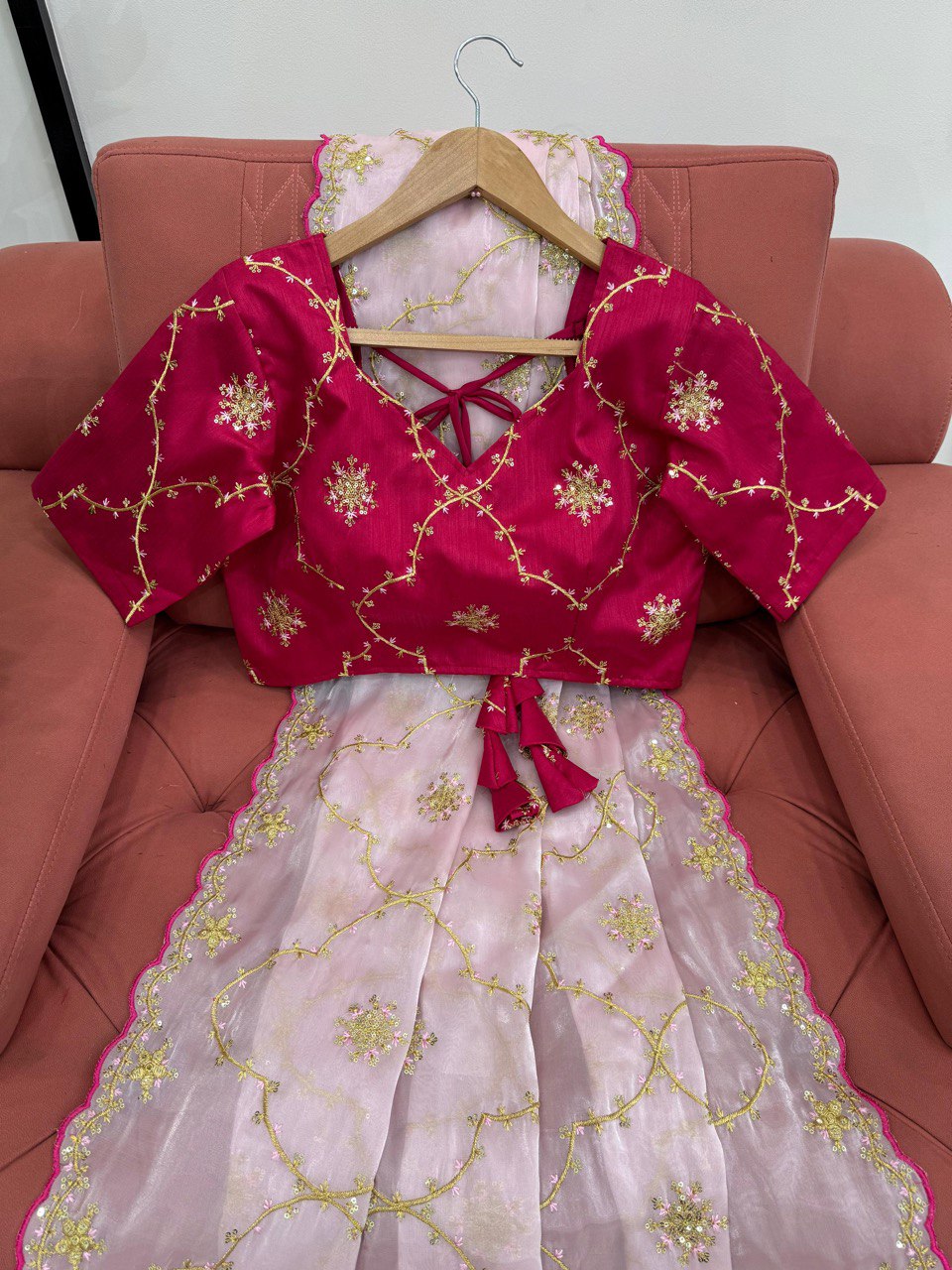 Pink Designer Zimmy Choo Saree