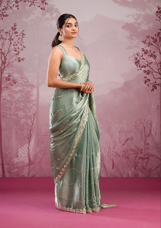 Pista Designer Zimmy Choo Saree