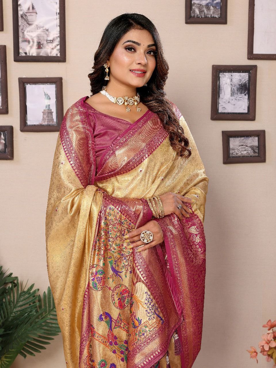 Traditional Banarasi Tissue Silk Saree