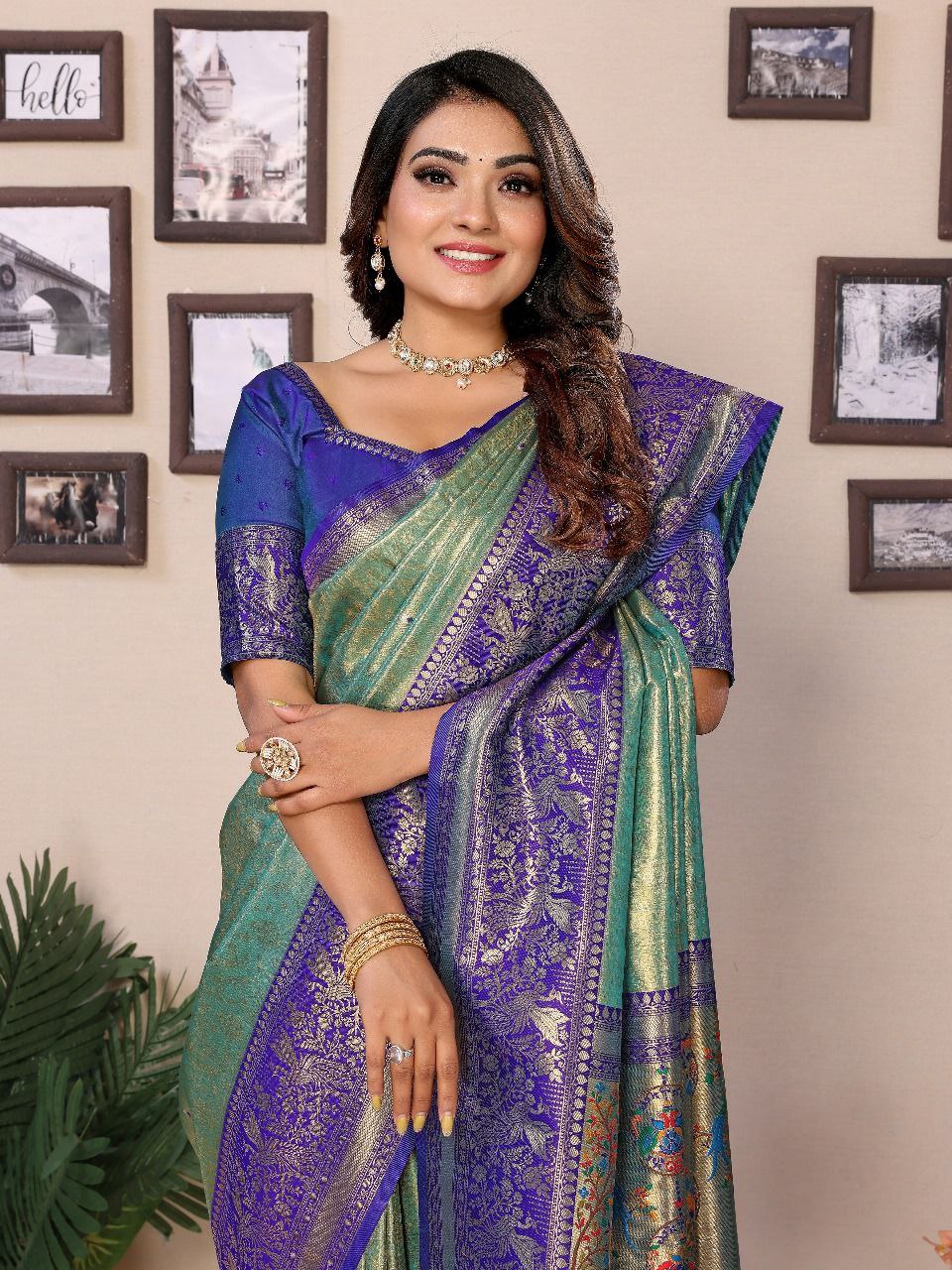 Traditional Banarasi Tissue Silk Saree