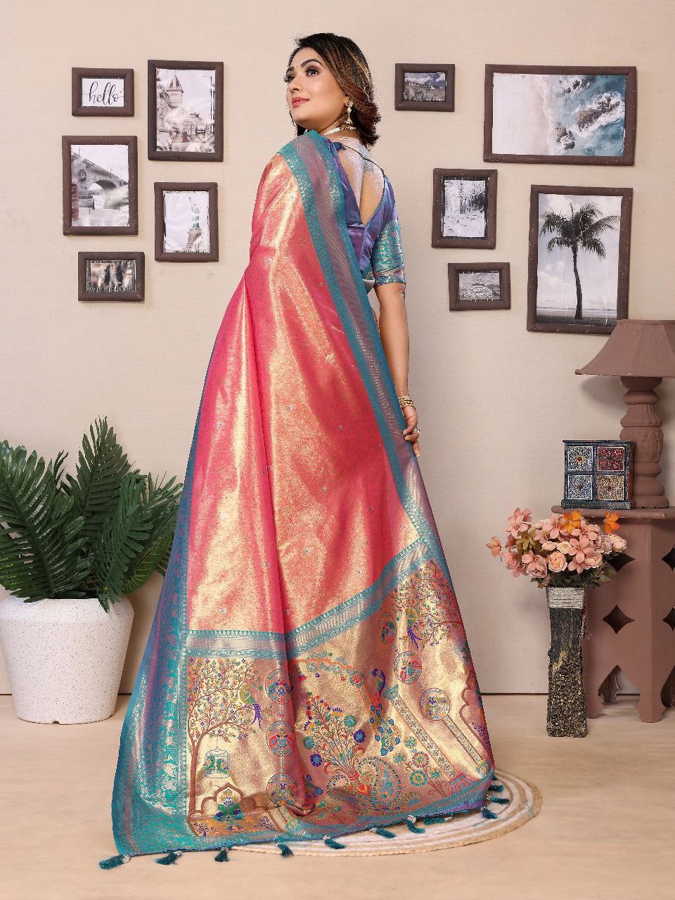 Traditional Banarasi Tissue Silk Saree