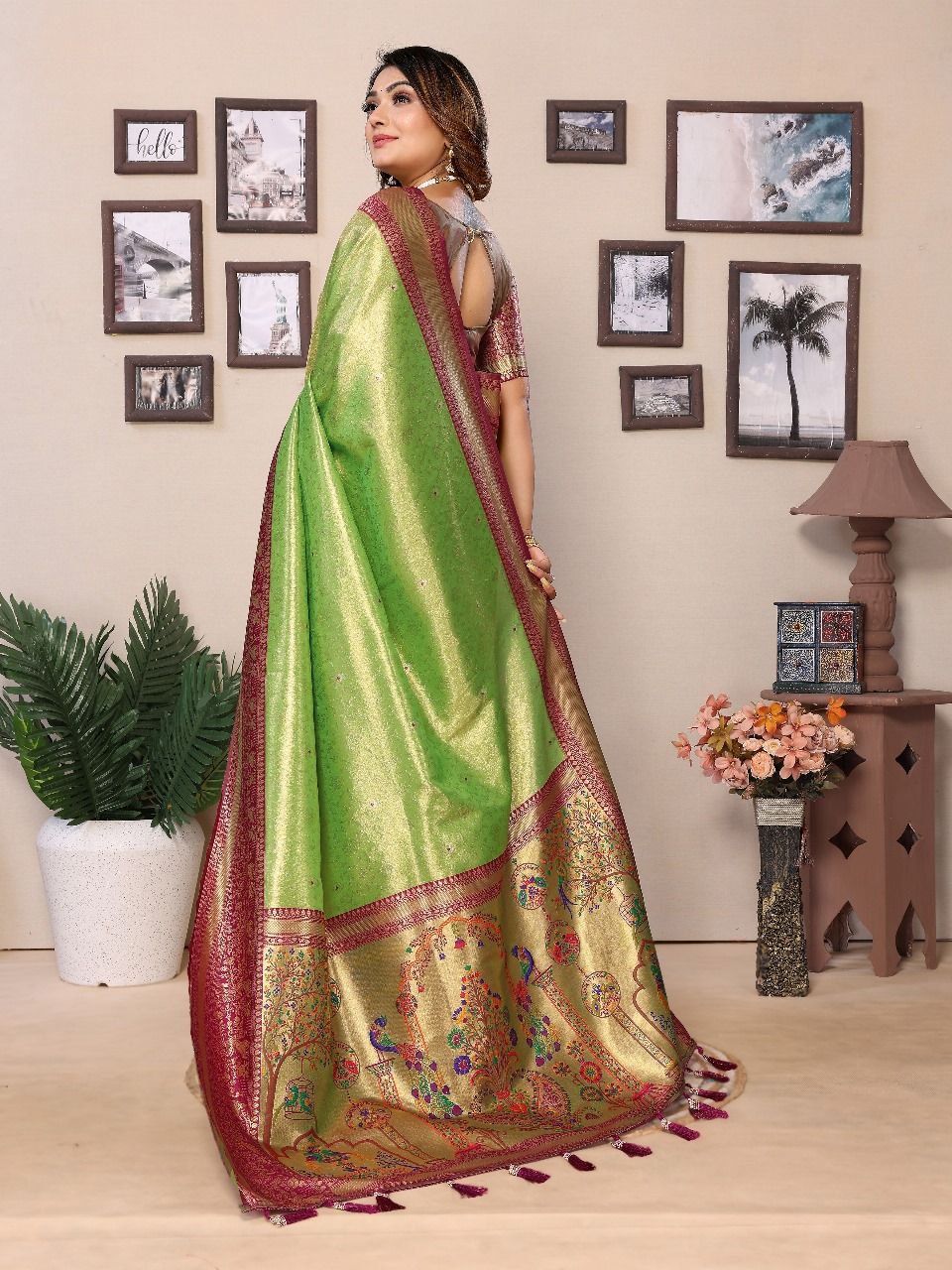 Traditional Banarasi Tissue Silk Saree