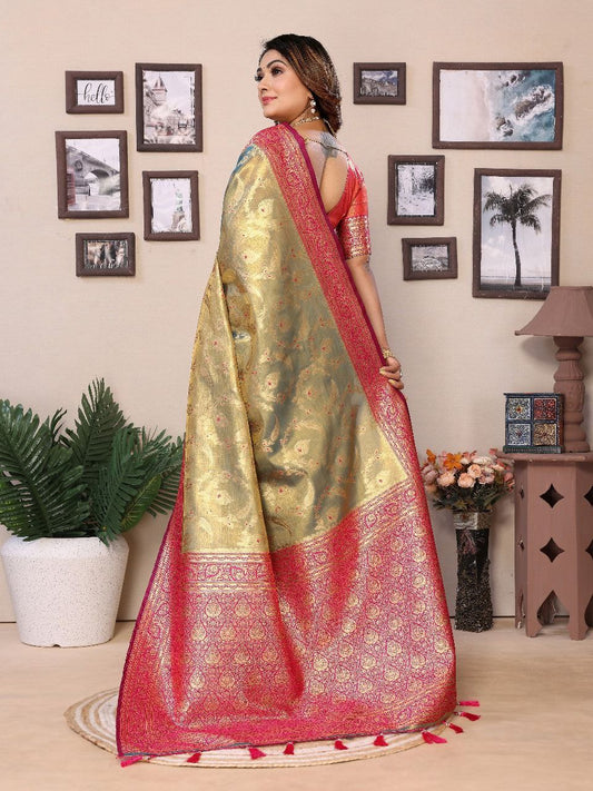 Traditional Banarasi Tissue Silk Saree
