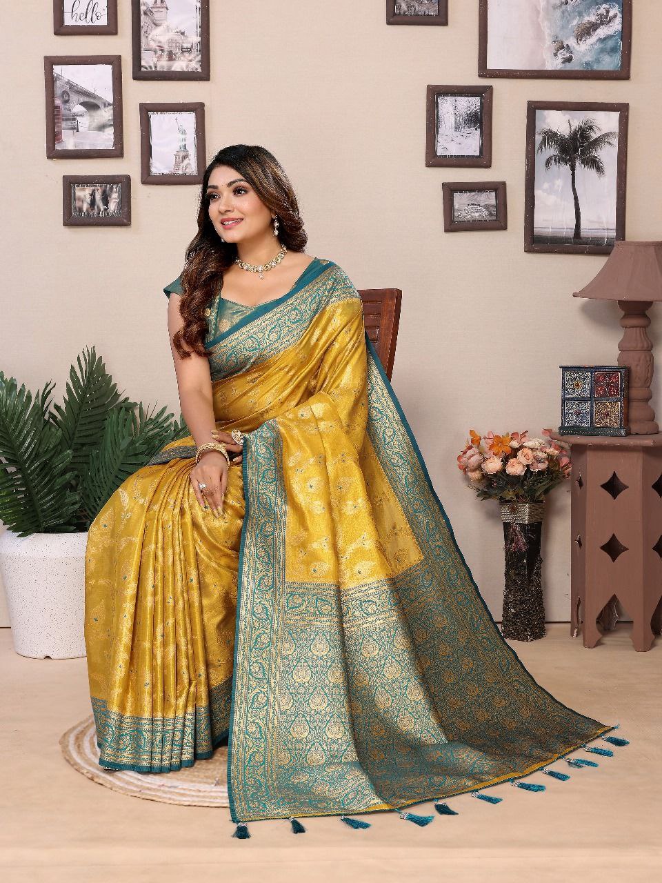 Traditional Banarasi Tissue Silk Saree