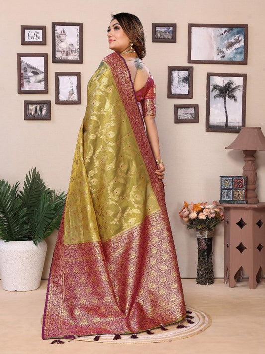 Traditional Banarasi Tissue Silk Saree