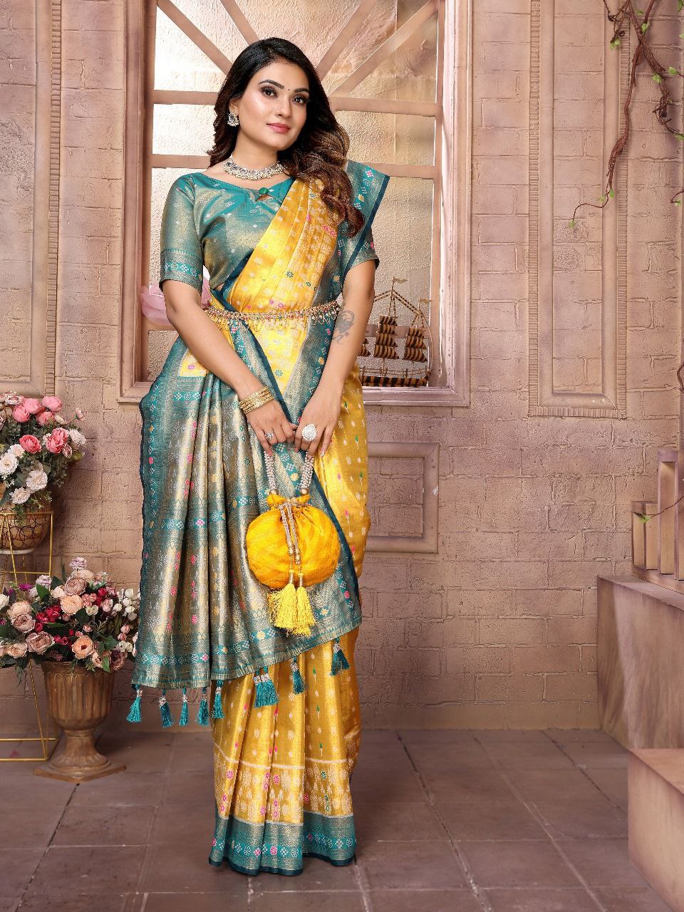 Traditional Banarasi Tissue Silk Saree