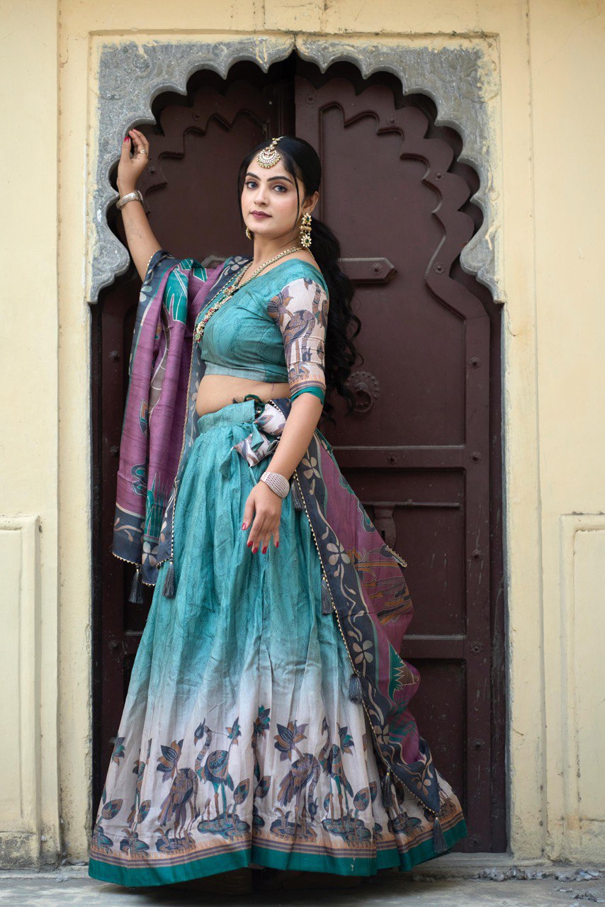 Traditional Kalamkari Lehenga Sets