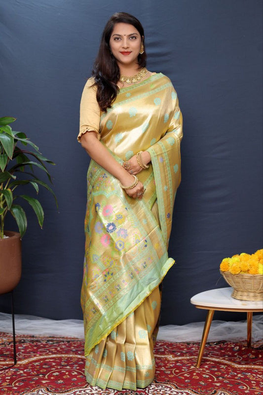 Traditional Paithani Handloom Silk Saree