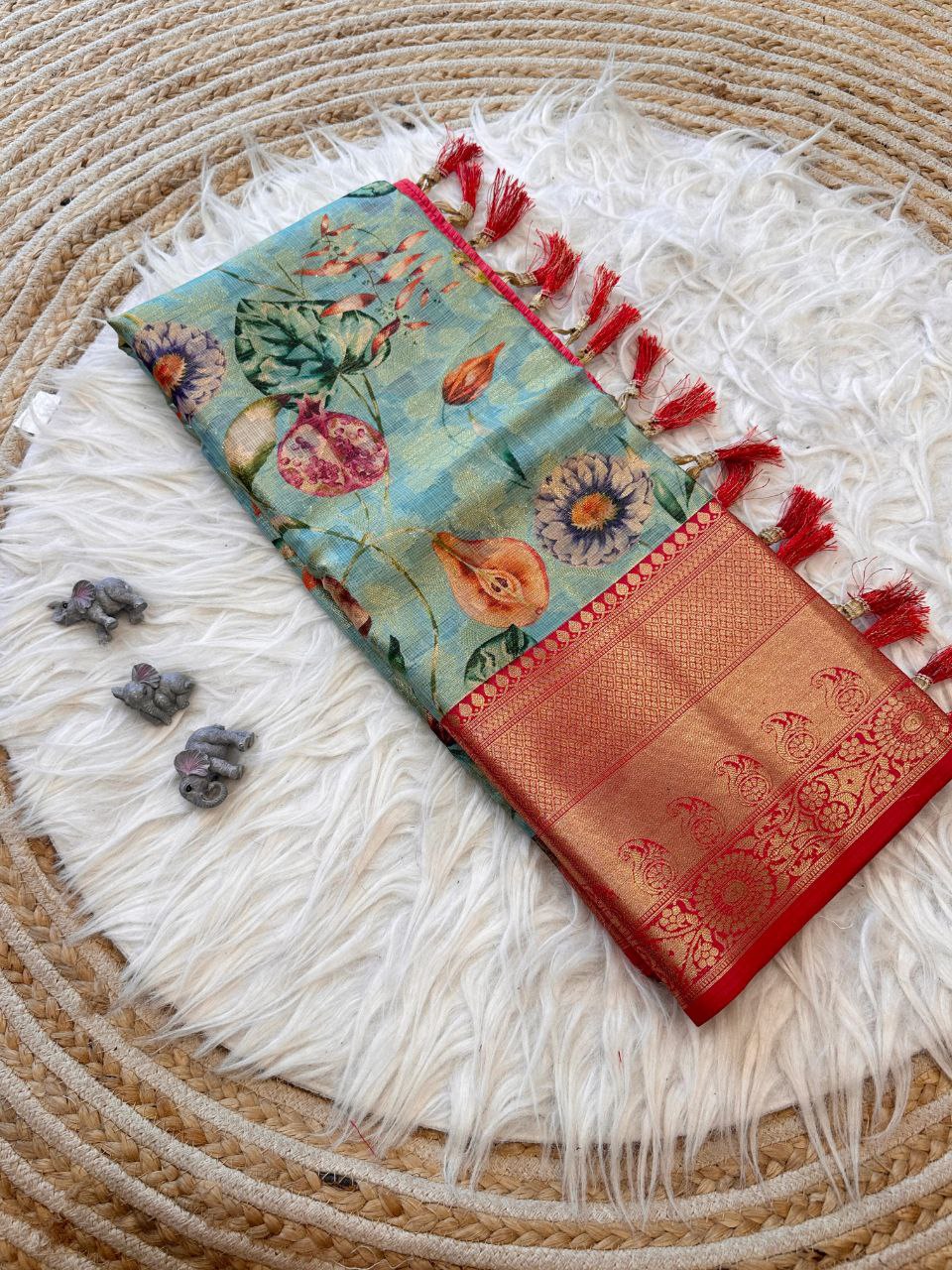 Traditional Pure Kanchipuram Doriya Silk Saree