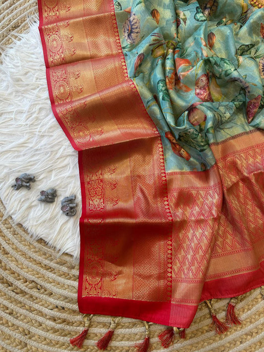 Traditional Pure Kanchipuram Doriya Silk Saree