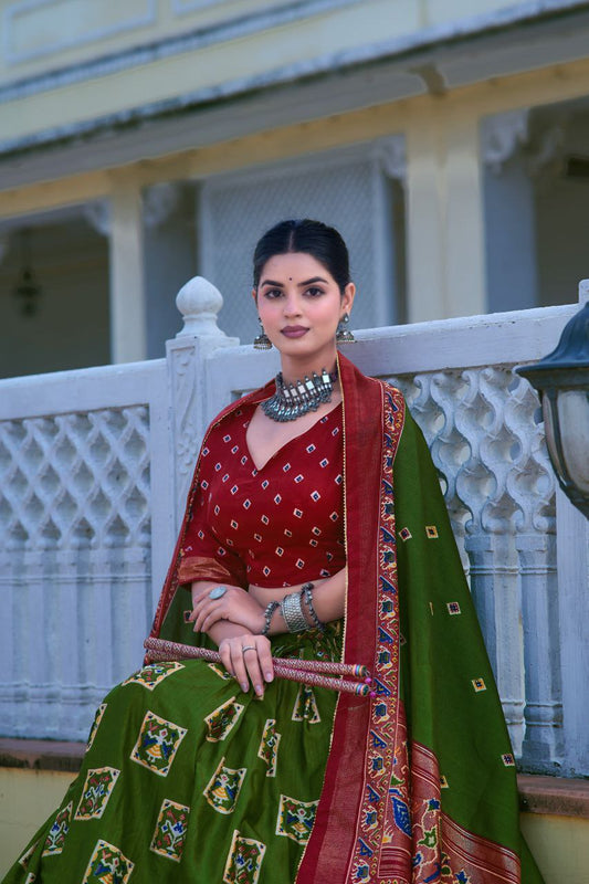 Traditional Tussar Silk Lehenga