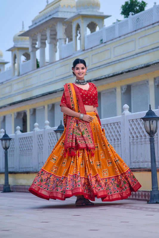 Traditional Tussar Silk Lehenga