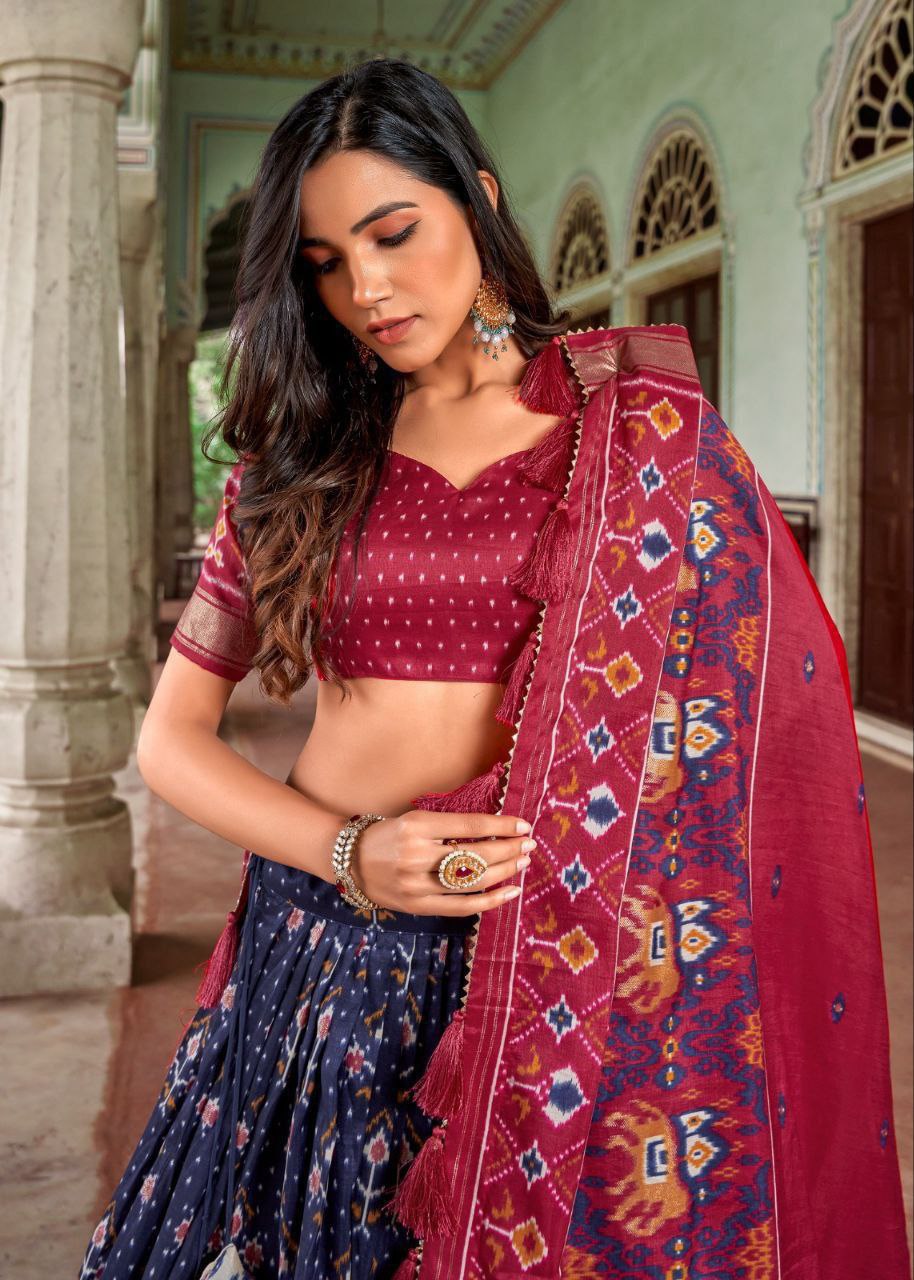 Traditional Wedding Wear Silk Lehenga