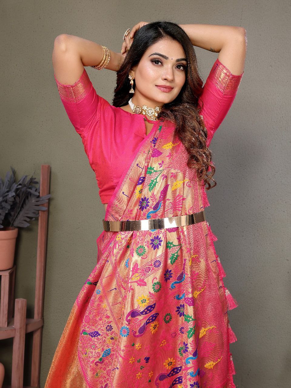 Wedding Banarasi Tissue Silk Saree