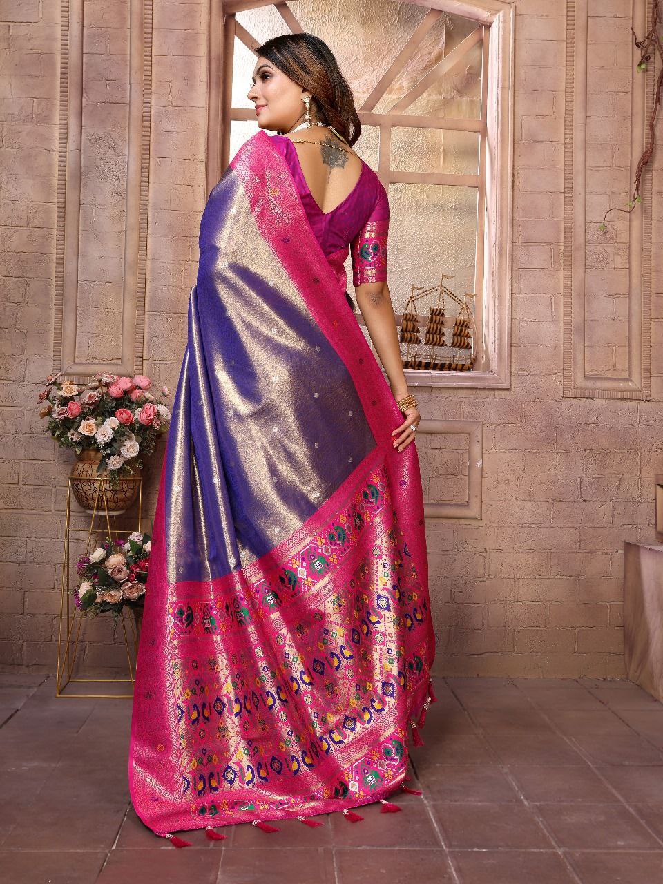 Wedding Banarasi Tissue Silk Saree