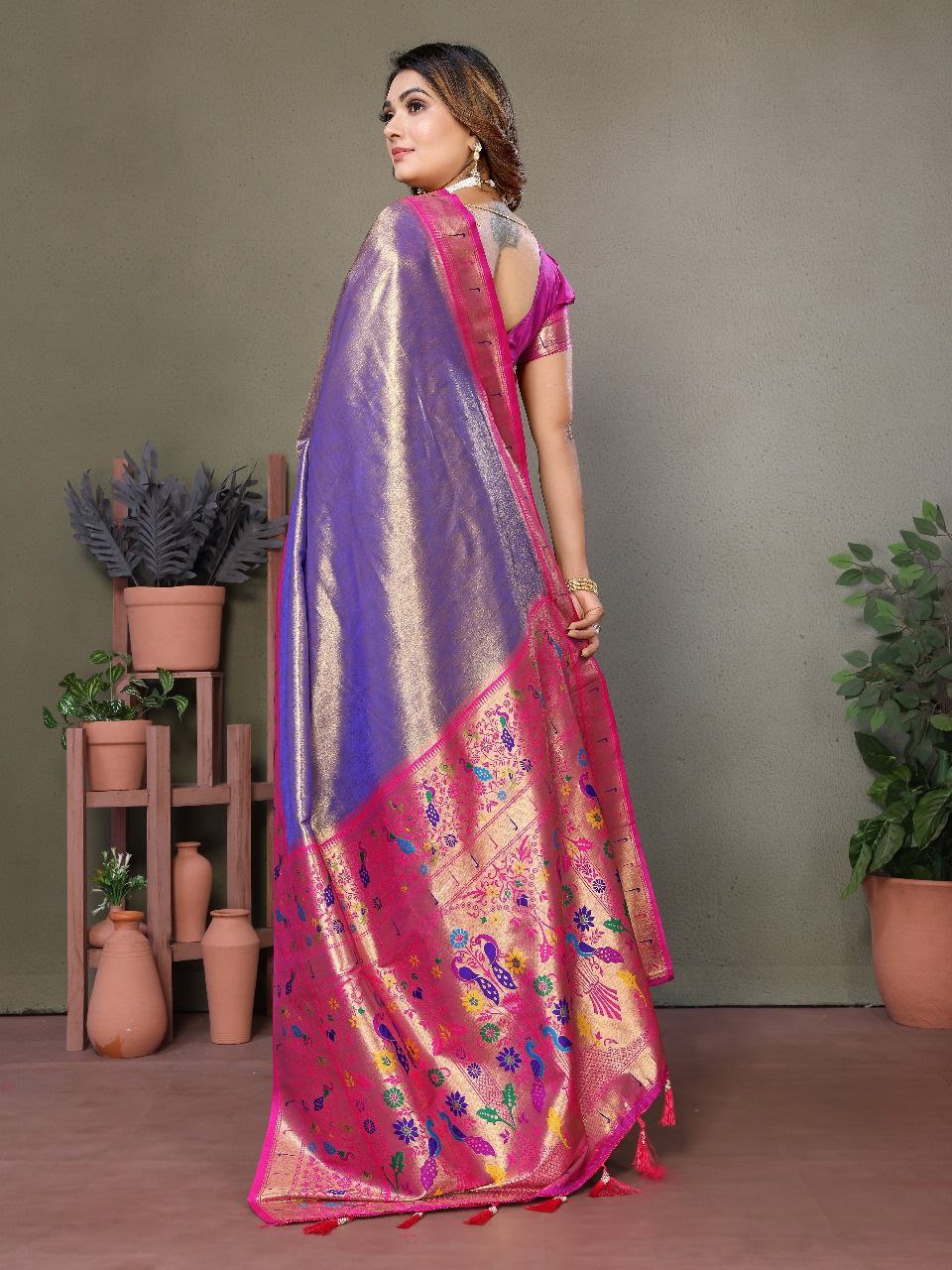 Wedding Banarasi Tissue Silk Saree
