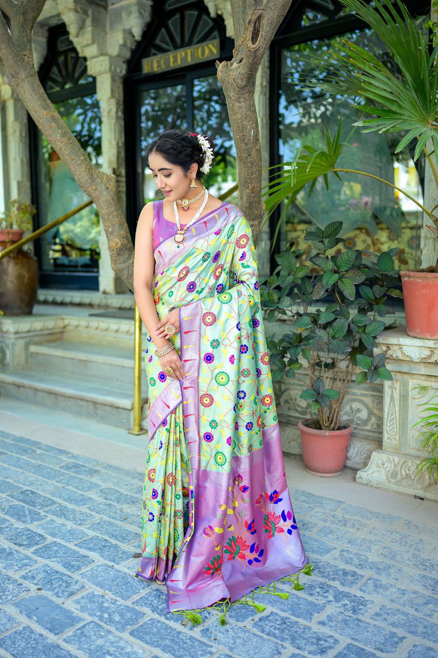 Wedding Wear Banarasi Silk Paithani Saree